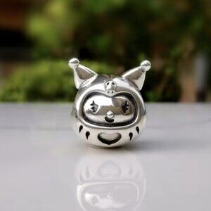Kuromi Sanrio Charm S925 Silver Charm For Pandora Bracelet